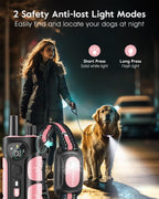 SLOPEHILL — Collar de Entrenamiento con Control Remoto para Perro con 5 Modos: Vibración, Beep, Descarga, Luz y Modo Sin Descarga