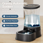 Gardner Pet — Bebedero Automático por Gravedad con Tazón de Acero Inoxidable para Perros y Gatos