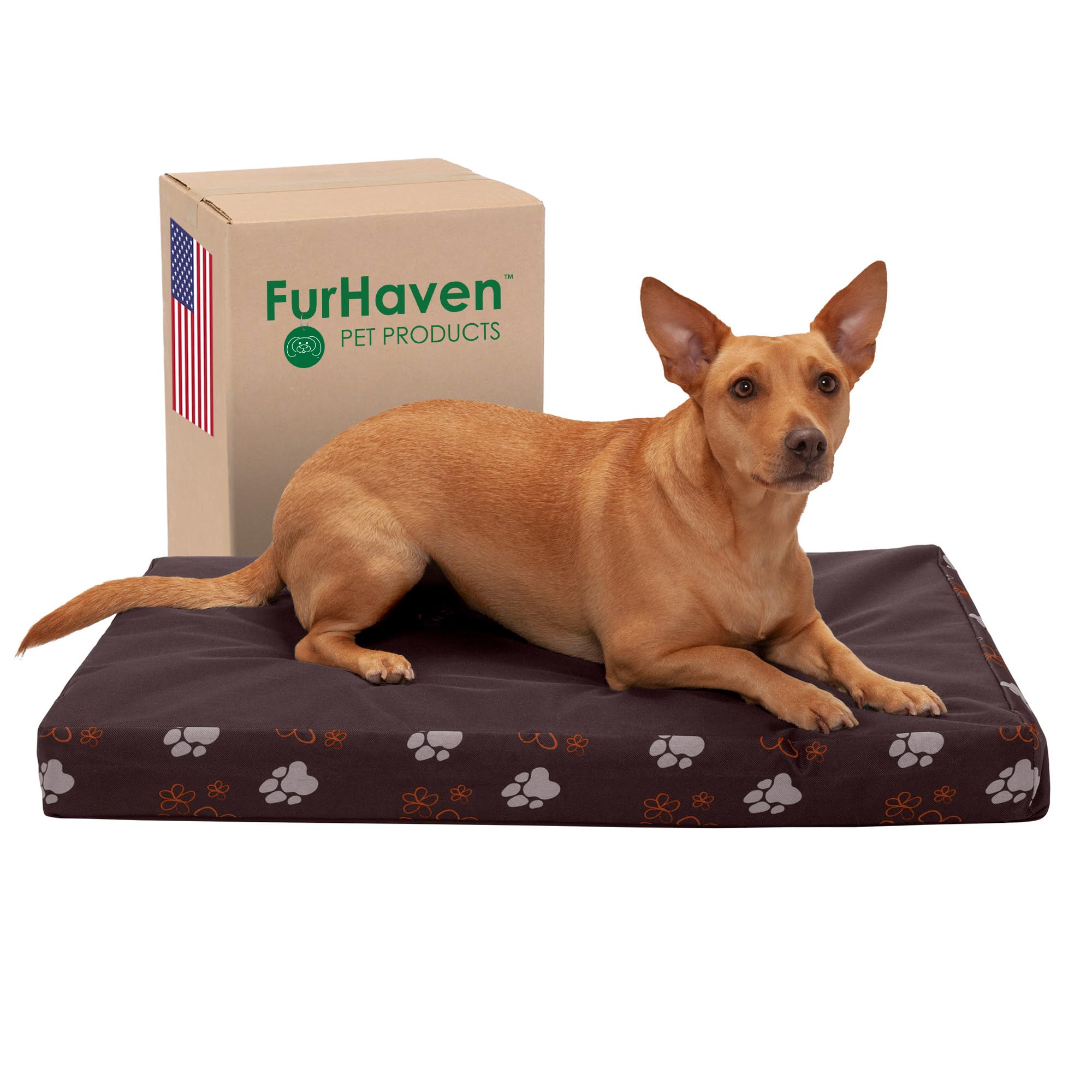 Furhaven — Cama Ortopédica con Cubierta Lavable y Desmontable para Perro