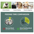 Havniva — Tazón Comedero Lento de Cerámica para Mascotas — Alimentación Pausada y Saludable para Perros y Gatos