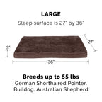 Furhaven — Cama Ortopédica con Cubierta Lavable y Desmontable para Perro