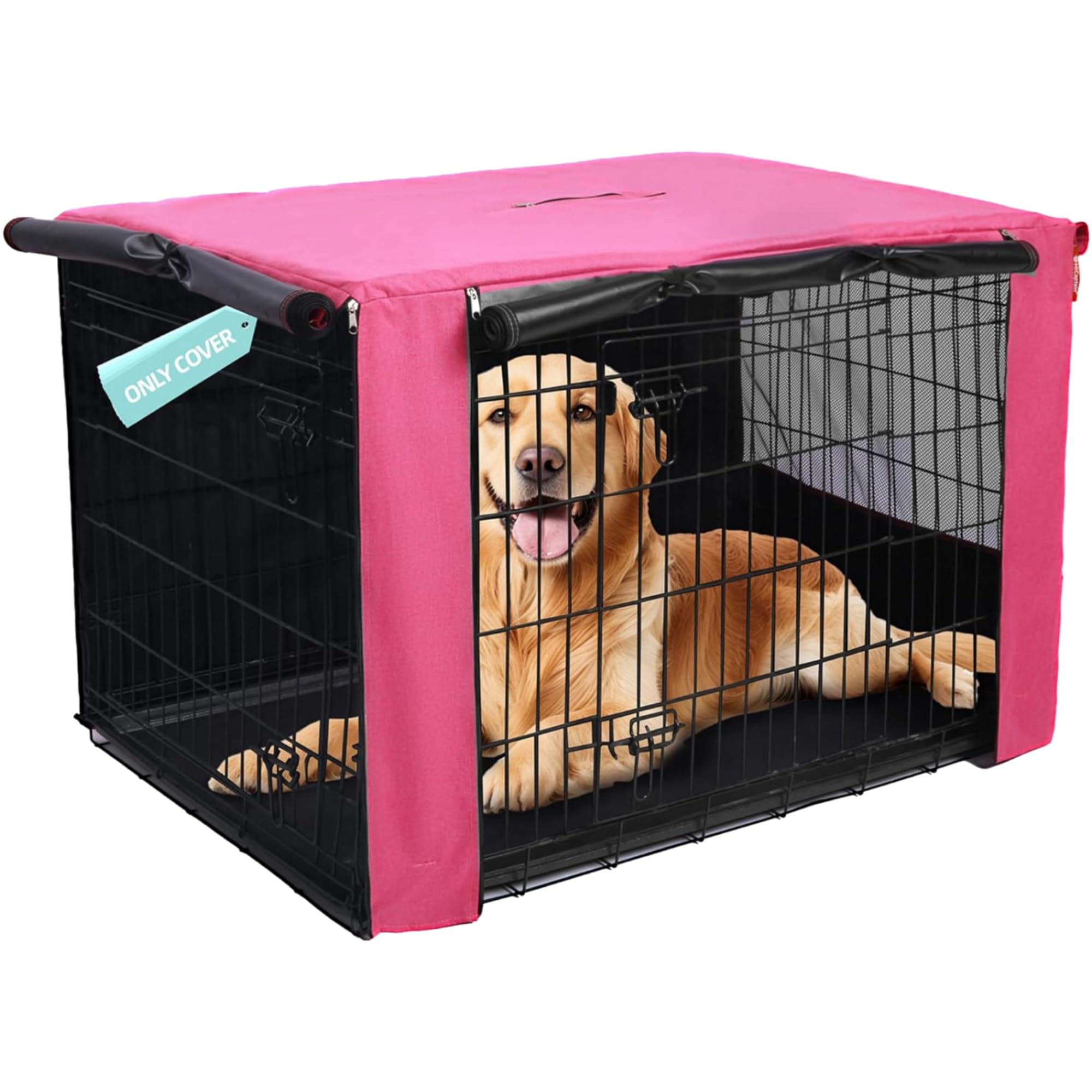 HiCaptain — Cubierta para Jaula de Perro en Poliéster 600D, Resistente al Viento y al Agua, para Uso Interior y Exterior