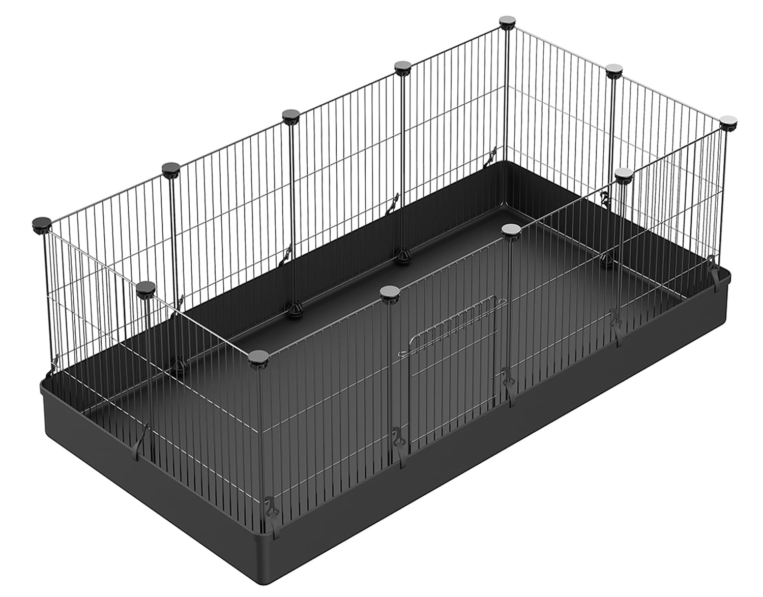 LANGXUN — Corral y Jaula Modular de Metal para Animales Pequeños, Conejos, Cobayos, Cachorros y Gatitos | Uso Interior y Exterior