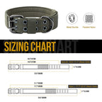 OneTigris Tactical — Collar Militar Ajustable con Argolla D y Hebilla de Metal para Perro