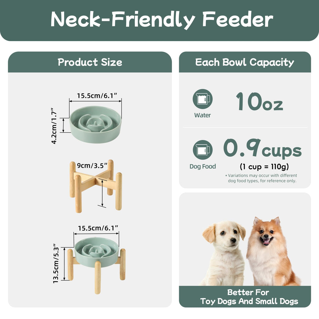 Havniva — Tazón Comedero Lento de Cerámica para Mascotas — Alimentación Pausada y Saludable para Perros y Gatos
