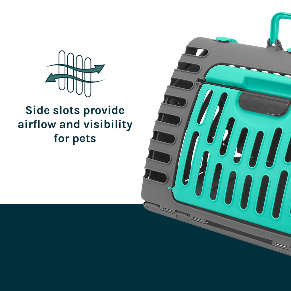 SportPet Designs — Transportadora Plegable para Gato con Puerta Lateral Abatible