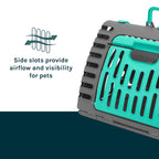 SportPet Designs — Transportadora Plegable para Gato con Puerta Lateral Abatible
