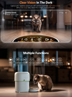 Yuposl — Comedero Automático Programable para Gatos y Perros con Control de Porciones y Batería de 180 Días