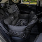Jacko & Co — Asiento de Auto Premium para Perros Pequeños y Cachorros con Correa de Seguridad, Bolsillos de Almacenamiento y Funda Lavable a Máquina