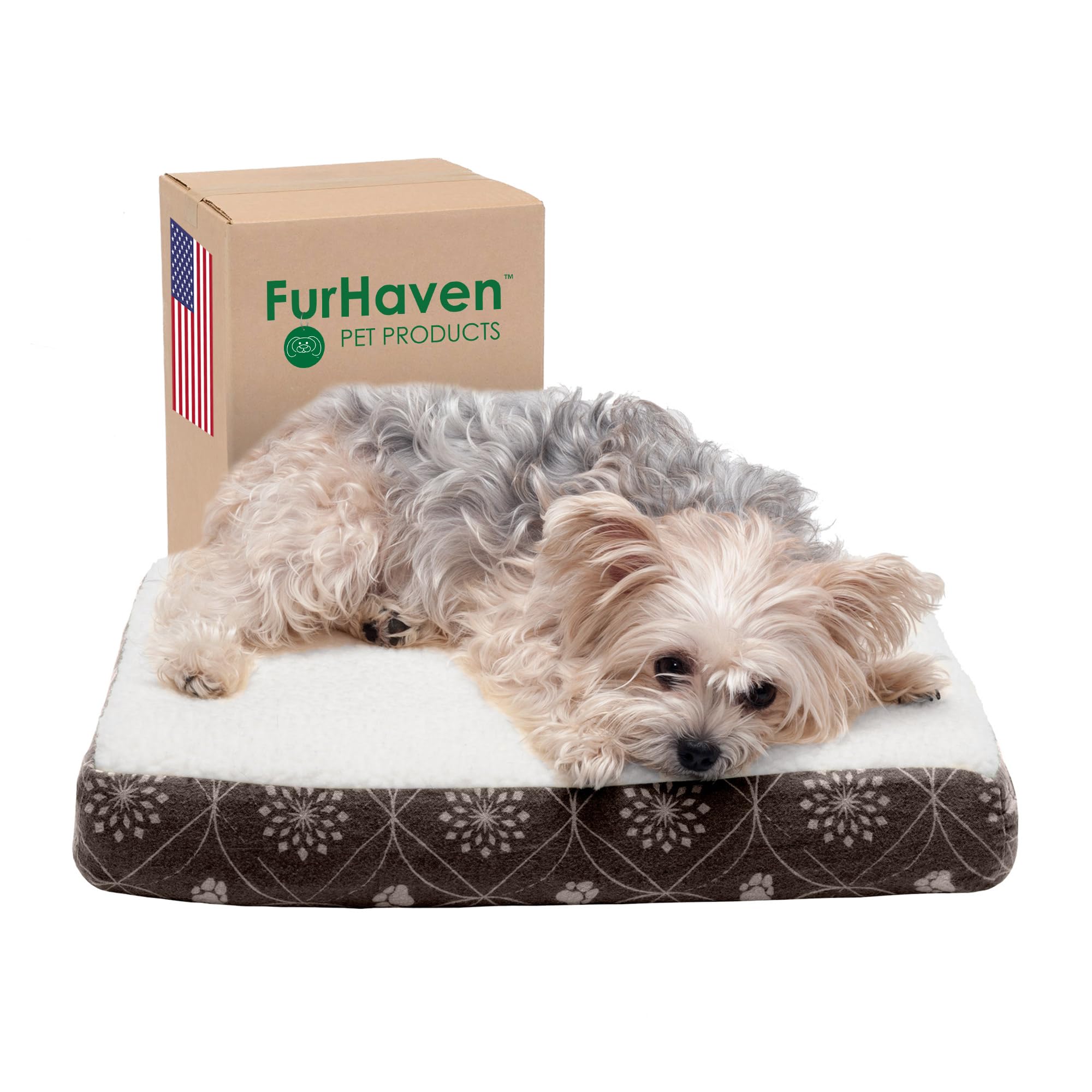 Furhaven — Cama Ortopédica con Cubierta Lavable y Desmontable para Perro