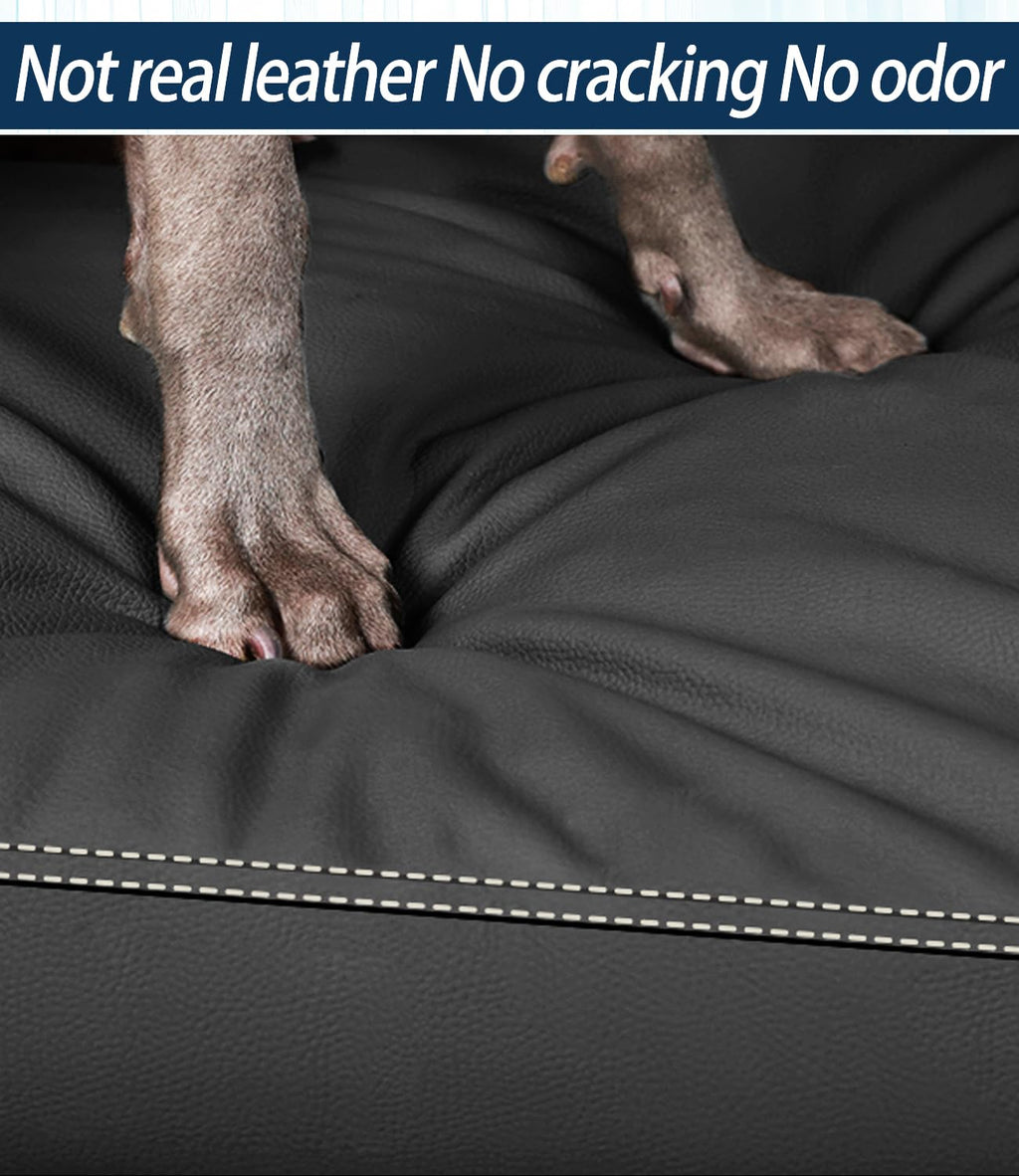 Cama Ortopédica de Piel con Memory Foam — Descanso Confortable para Perros Pequeños, Medianos y Grandes