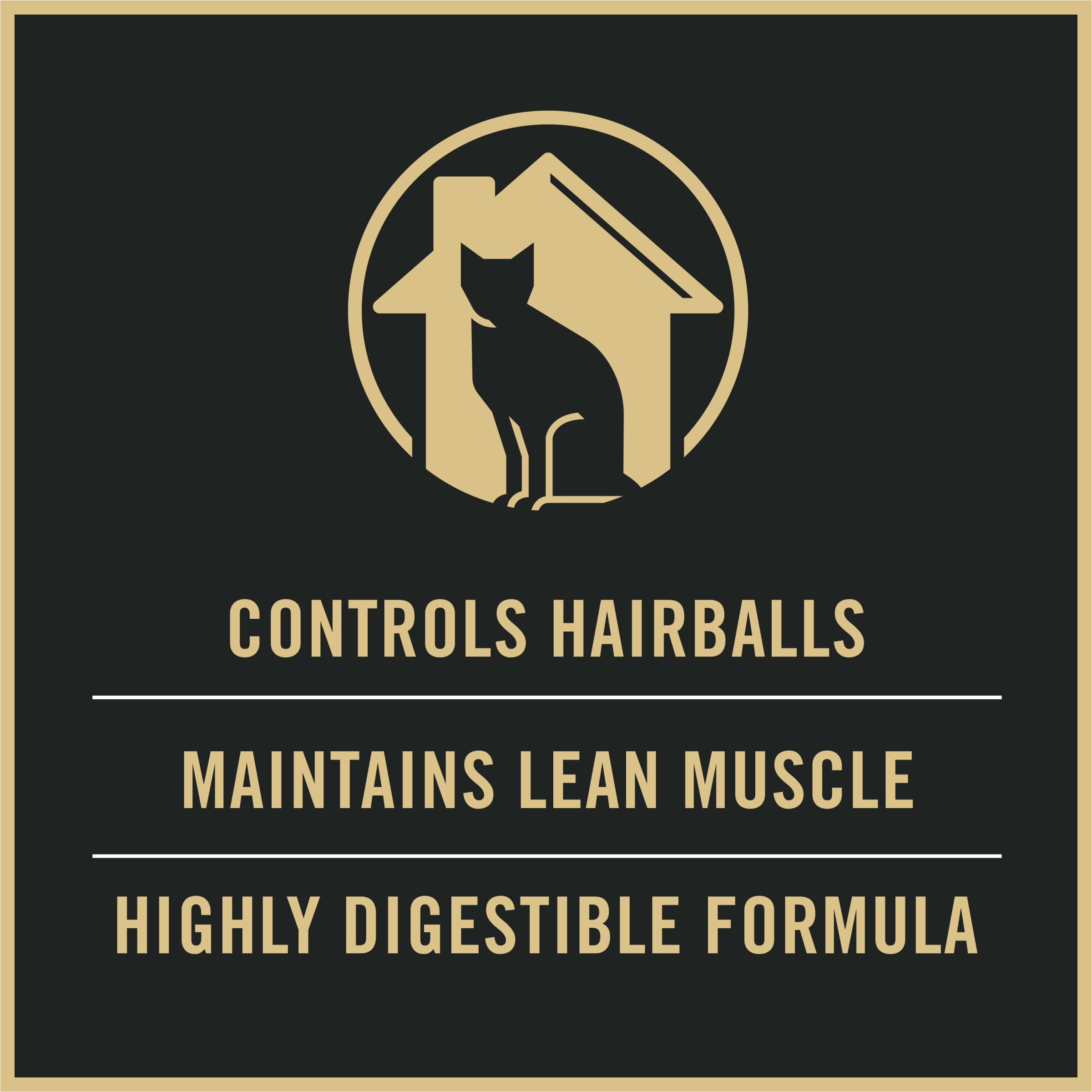 Pro Plan Indoor Hairball — Croquetas para Gato Adulto de Interior con Control de Bolas de Pelo