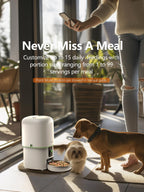 Yuposl — Comedero Automático Programable para Gatos y Perros con Control de Porciones y Batería de 180 Días
