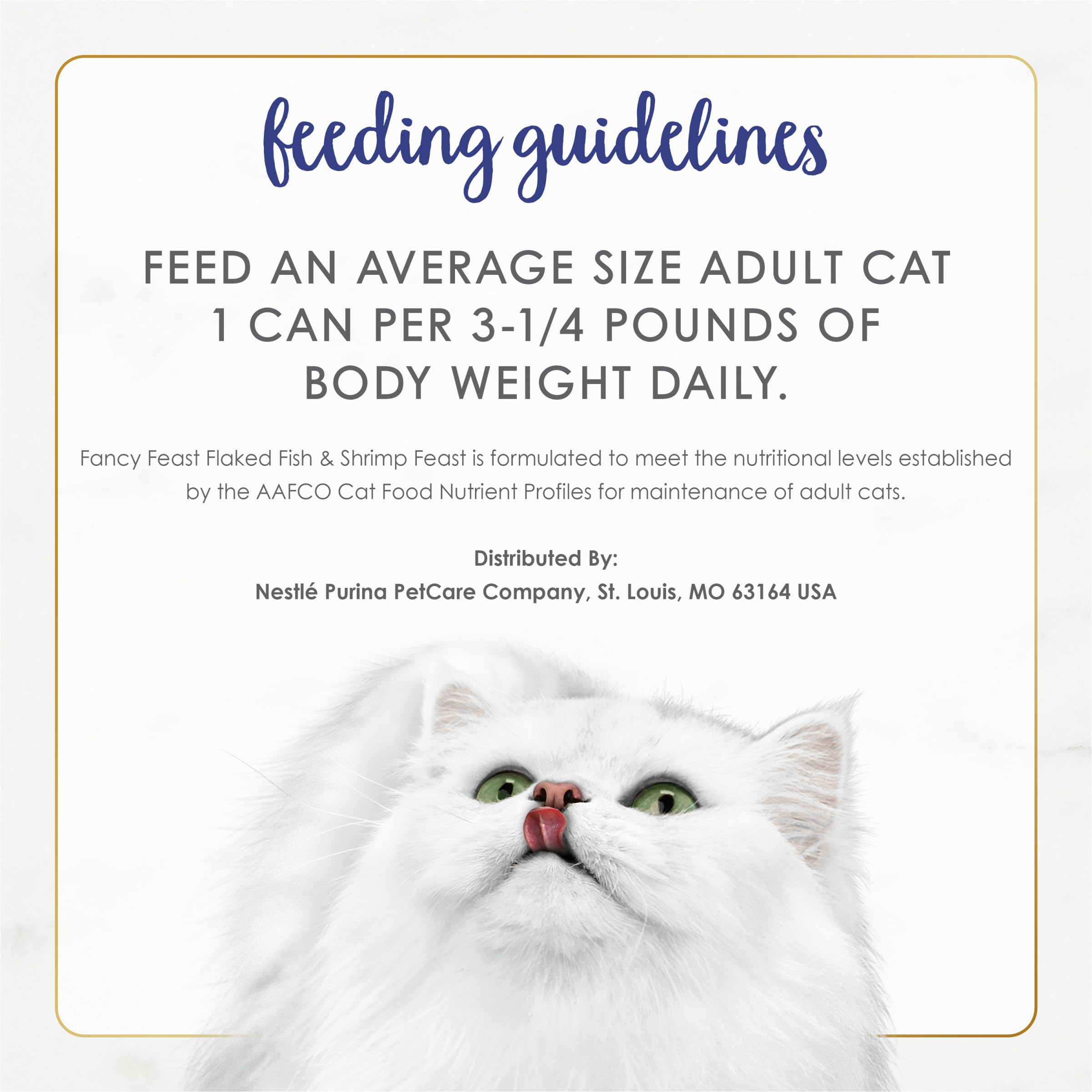 Purina Fancy Feast Alimento Húmedo para Gatos Adultos Sabor Pescado y Camarón en Hojuelas — Paquete de 24 Latas de 85g