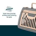 SportPet Designs — Transportadora Plegable para Gato con Puerta Lateral Abatible