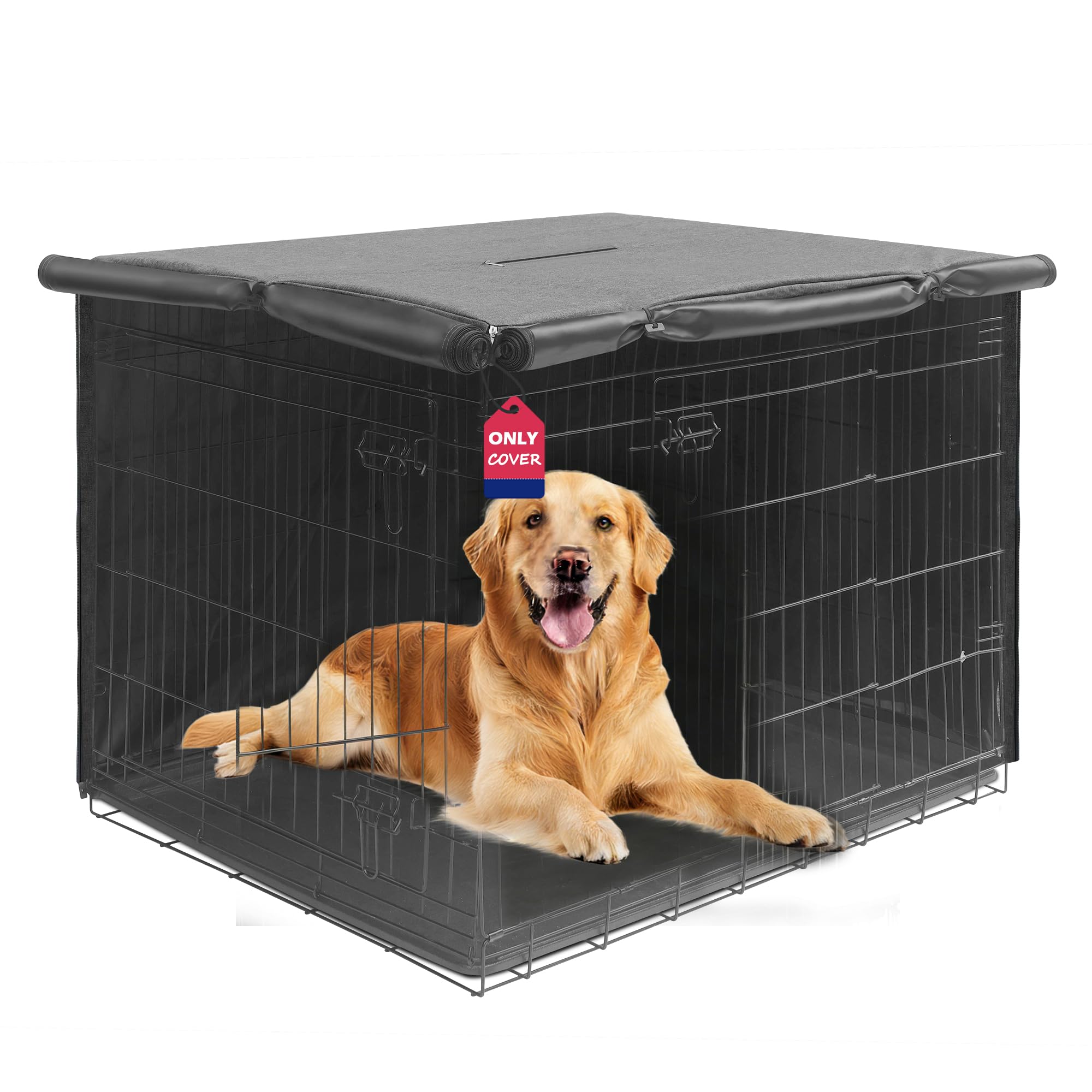 HiCaptain — Cubierta para Jaula de Perro en Poliéster 600D, Resistente al Viento y al Agua, para Uso Interior y Exterior