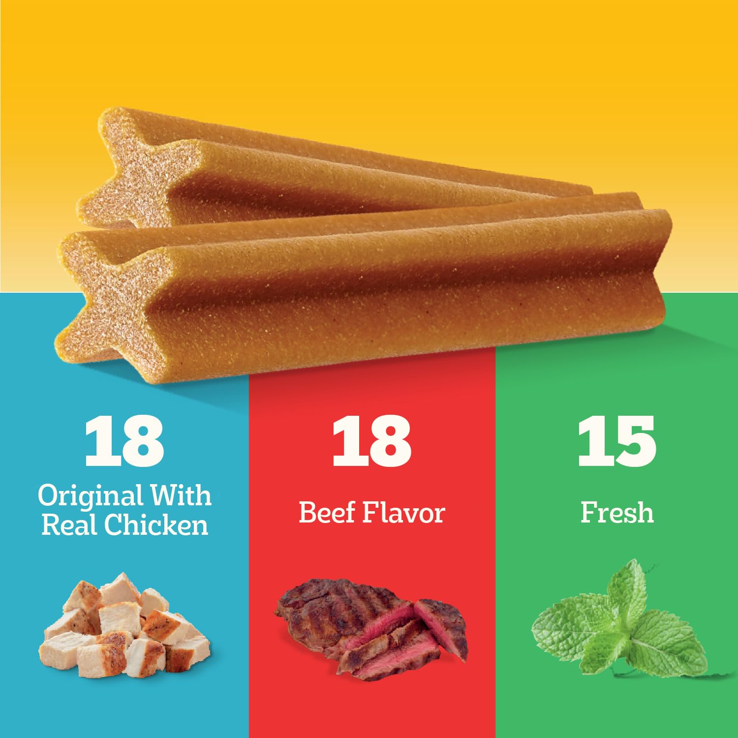 Pedigree Dentastix — Premios Dentales de Acción Triple para Perros de Raza Grande