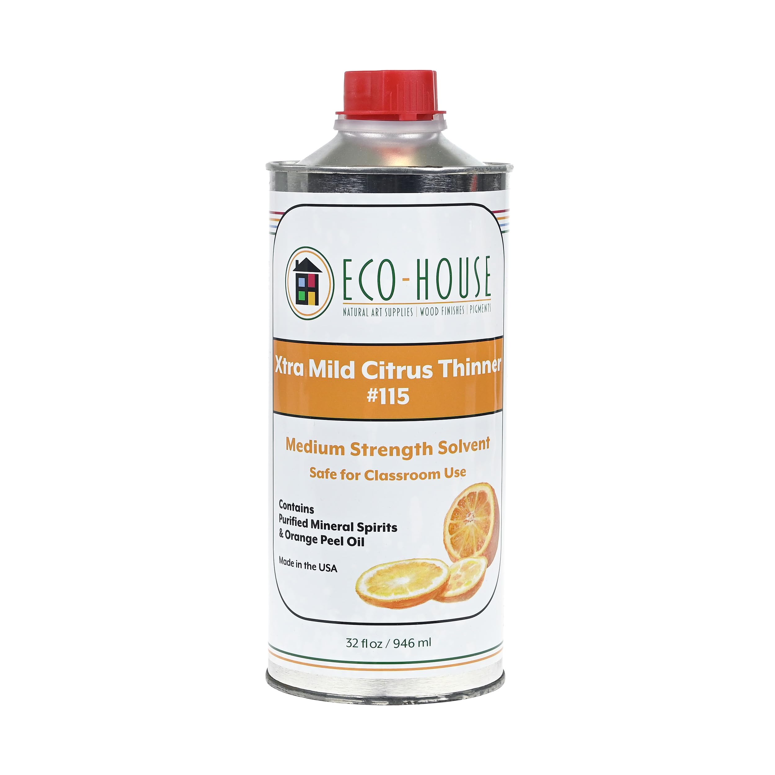 Eco-House 115 Xtra Mild — Diluyente Ecológico de Pintura con Aroma a Cítricos, Baja Toxicidad, Alternativa Natural a la Trementina