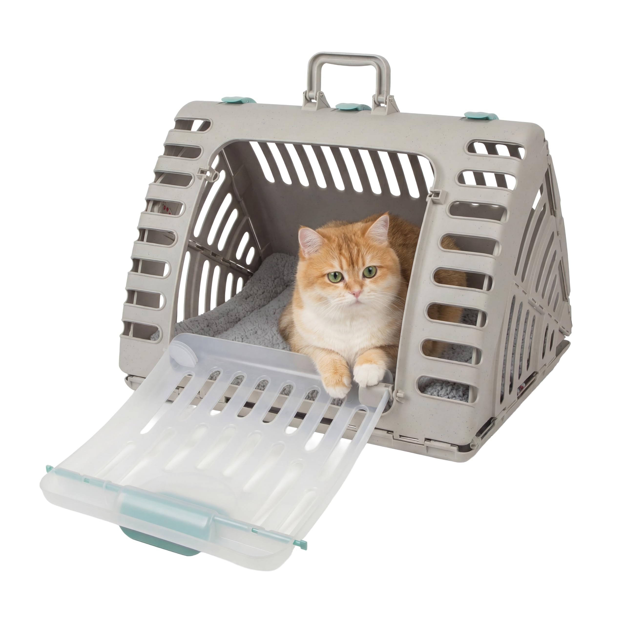 SportPet Designs — Transportadora Plegable para Gato con Puerta Lateral Abatible
