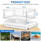 GOZILLA — Kit Completo de Acuario para Tortuga con Lámpara UVA/UVB y Filtro — Starter Kit para Reptiles Pequeños