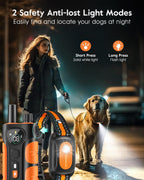 SLOPEHILL — Collar de Entrenamiento con Control Remoto para Perro con 5 Modos: Vibración, Beep, Descarga, Luz y Modo Sin Descarga