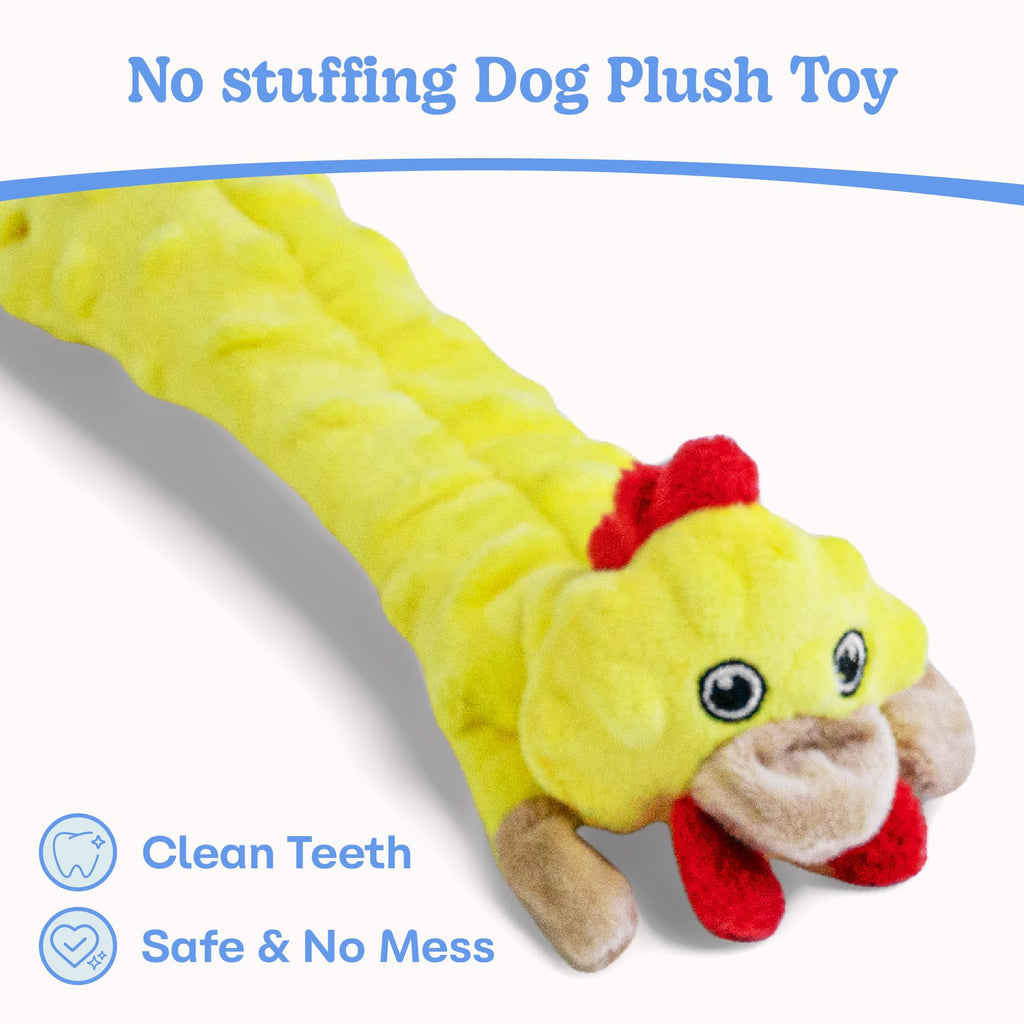 SHARLOVY Bubble Plush — Juguetes de Peluche Chirriantes y Crujientes sin Relleno para Perro