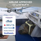 Petsfit — Transportadora Expandible para Gatos y Perros Pequeños, Aprobada por Aerolíneas, Plegable, Lavable y a Prueba de Escapes con 2 Paneles de Expansión