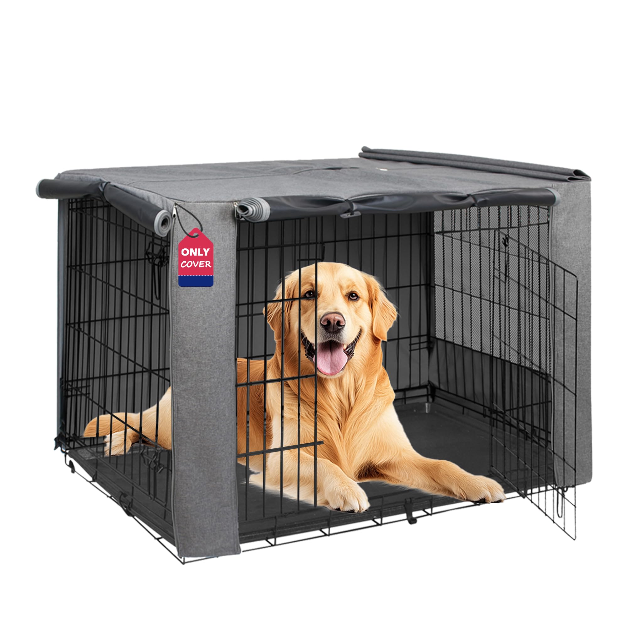 HiCaptain — Cubierta para Jaula de Perro en Poliéster 600D, Resistente al Viento y al Agua, para Uso Interior y Exterior