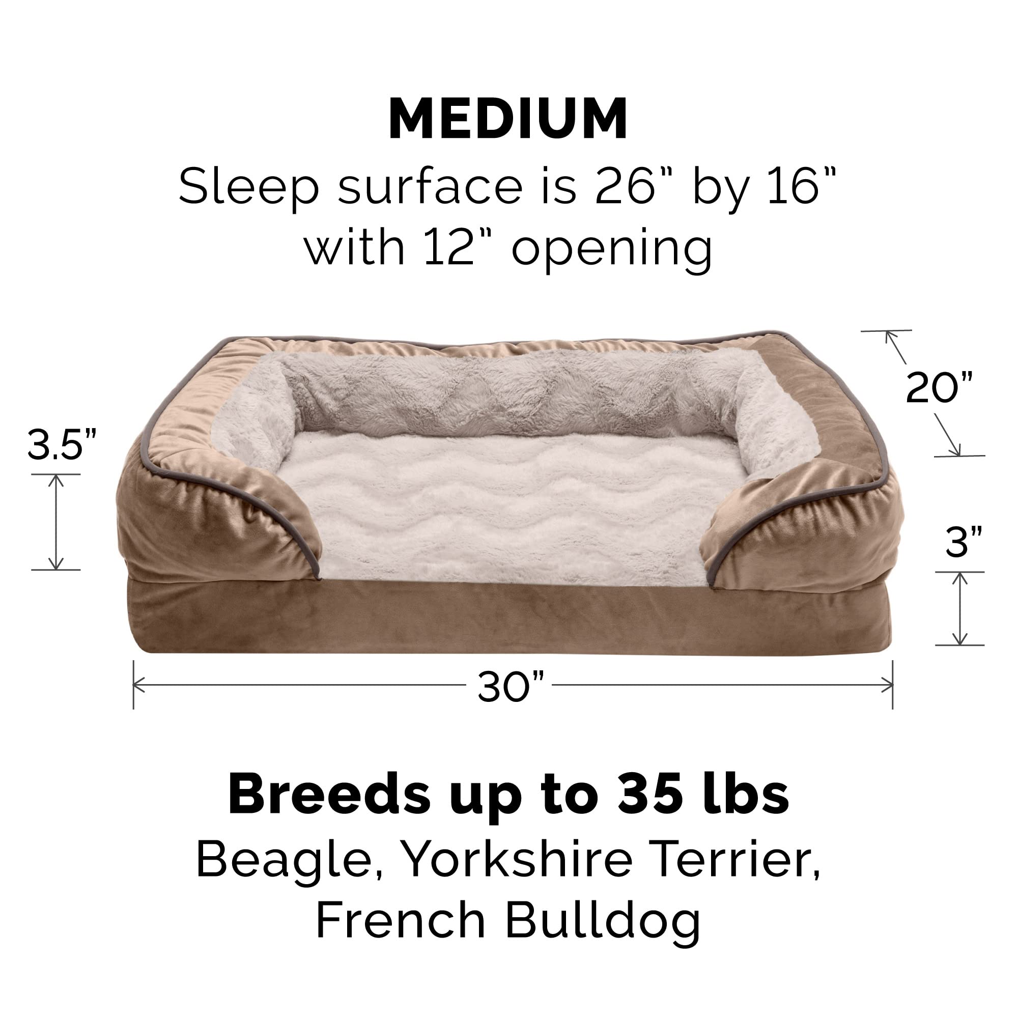 Furhaven Cooling Gel — Cama con Gel Refrescante para Perro