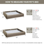 WNPETHOME — Cama Ortopédica Sofá para Perro XL con Cubierta Extraíble Impermeable y Bordes Acolchados