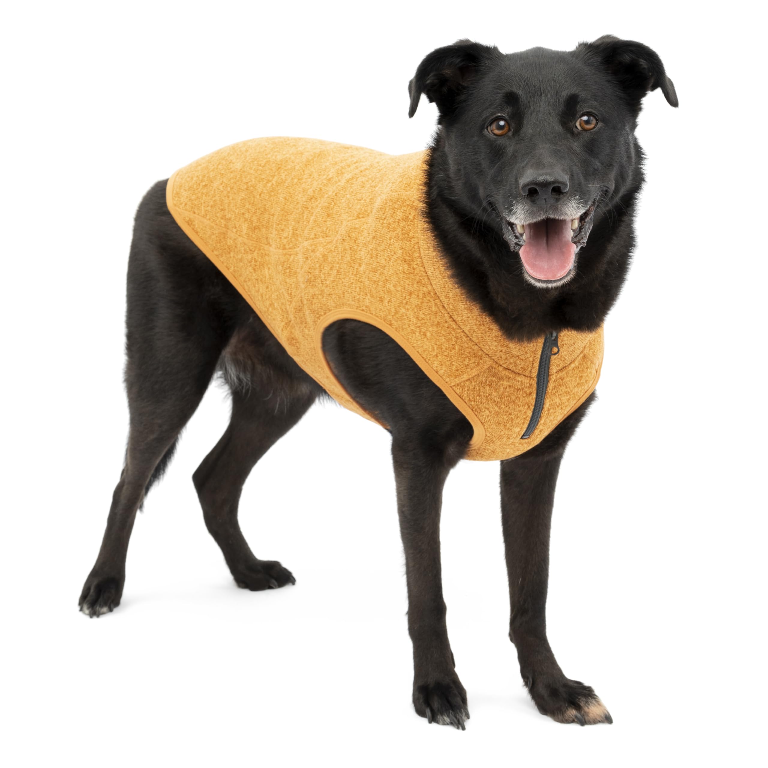 K9 Core Dog Sweater - Knit Fleece Winter Coat for Dogs - Layer with Jackets or Wear Separately - Use with Your Leash - Lightweight, Reflective Accents, Adjustable Neck