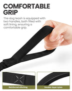 OutdoorMaster Bungee — Correa Elástica con Doble Mango Acolchado y Mosquetón 360° para Perro