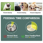 Havniva — Tazón Comedero Lento de Cerámica para Mascotas — Alimentación Pausada y Saludable para Perros y Gatos