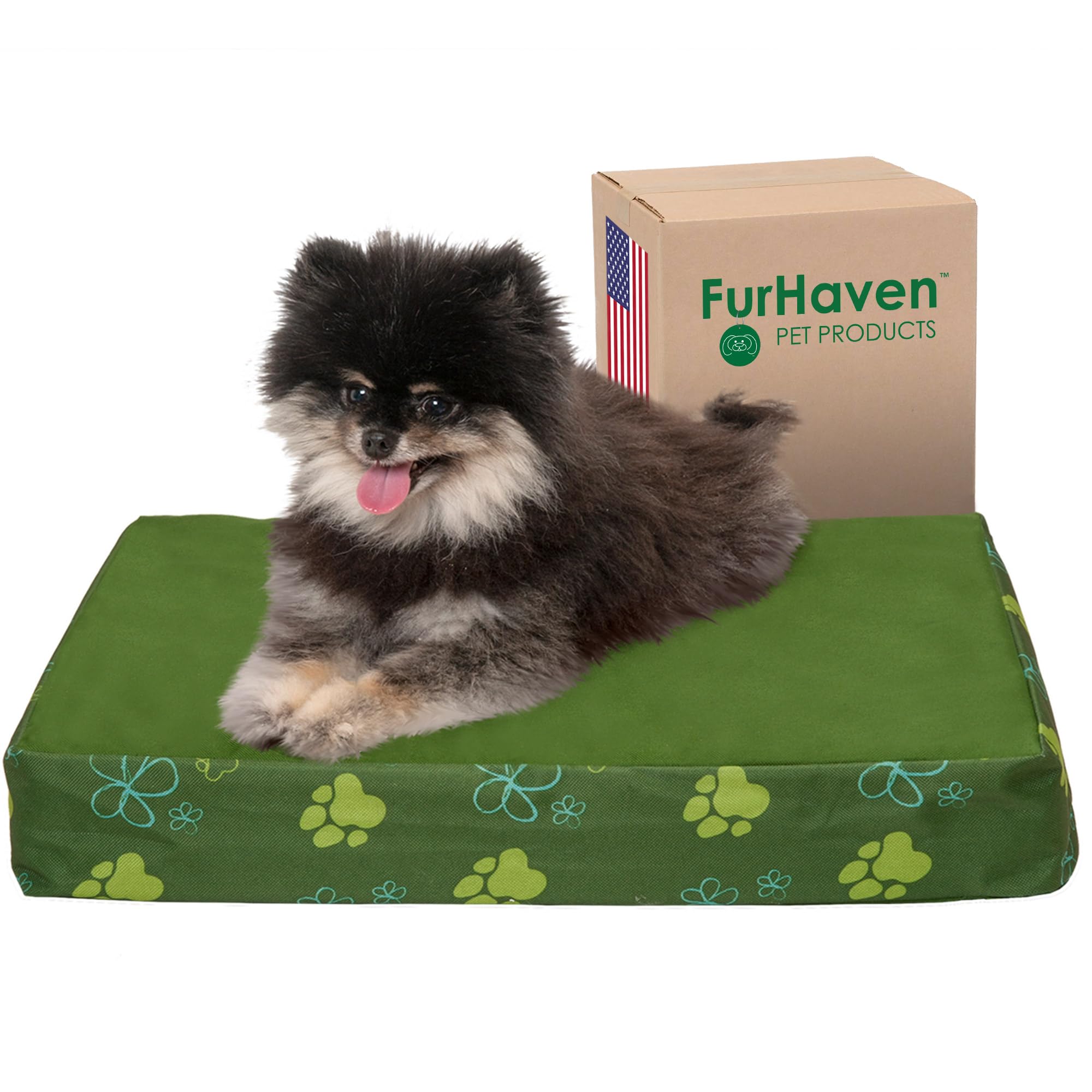 Furhaven — Cama Ortopédica con Cubierta Lavable y Desmontable para Perro