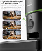 Yuposl — Comedero Automático Programable para Gatos y Perros con Control de Porciones y Batería de 180 Días