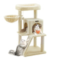 Feandrea Torre para Gatos Multinivel — Árbol Rascador con Percha Ampliada para Gatos Grandes y Cachorros, 96 cm