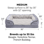 Furhaven Cooling Gel — Cama con Gel Refrescante para Perro