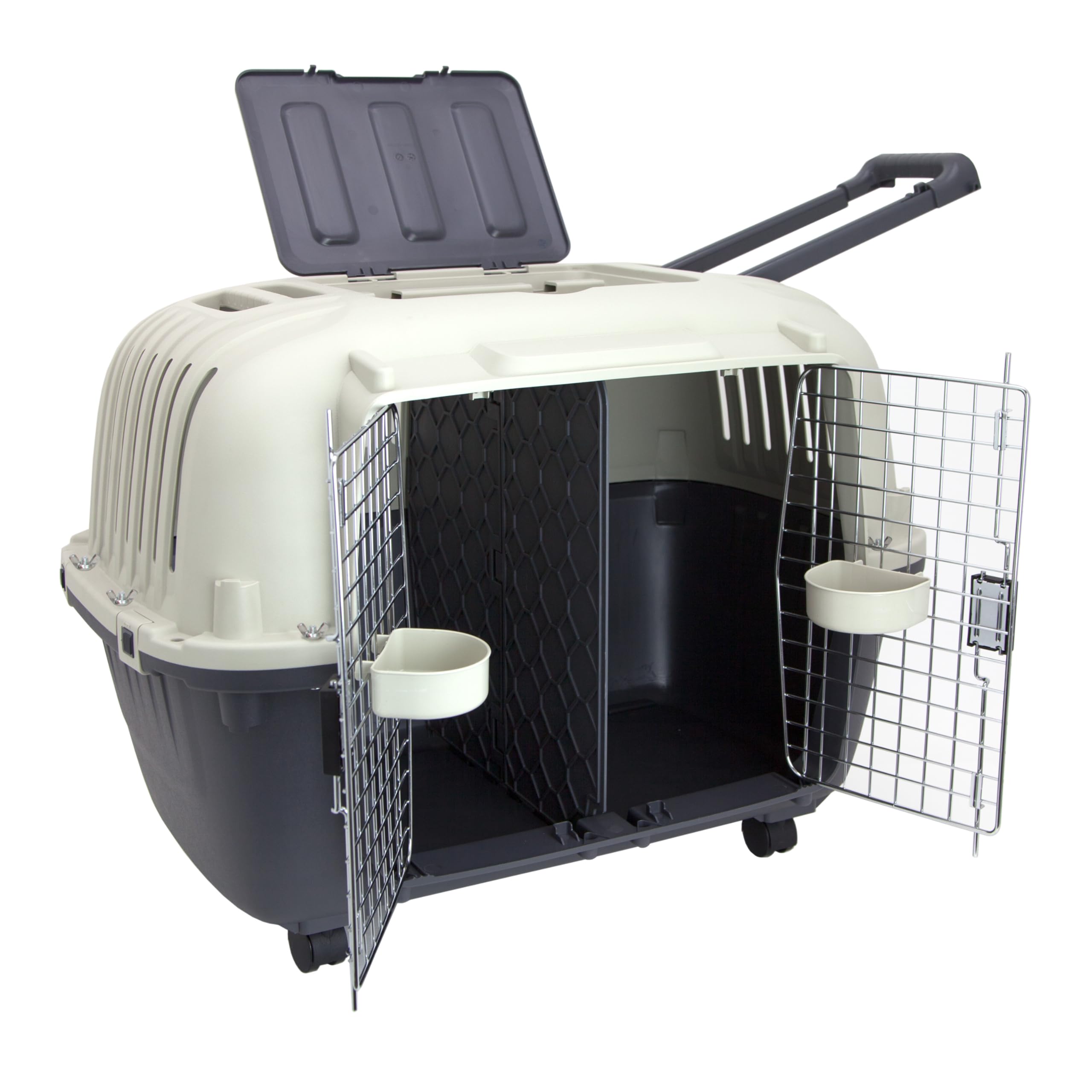 SportPet — Kennel de Viaje Certificado por Aerolíneas con Comederos para Perros y Gatos