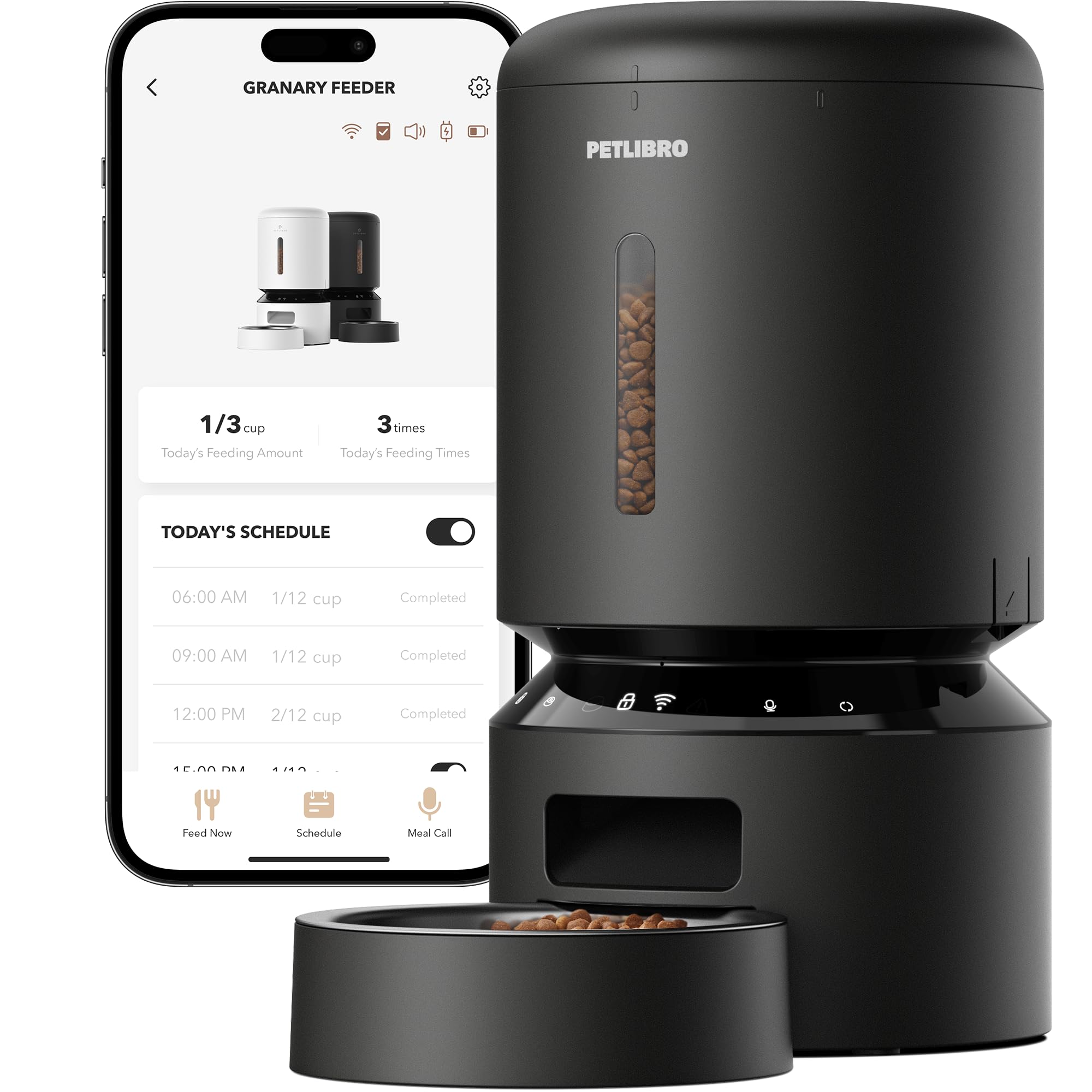 PETLIBRO — Comedero Automático WiFi 5G con Dispensador de Alimento para Gatos y Perros, 5L, hasta 10 Comidas por Día y Sensor de Alimento Bajo