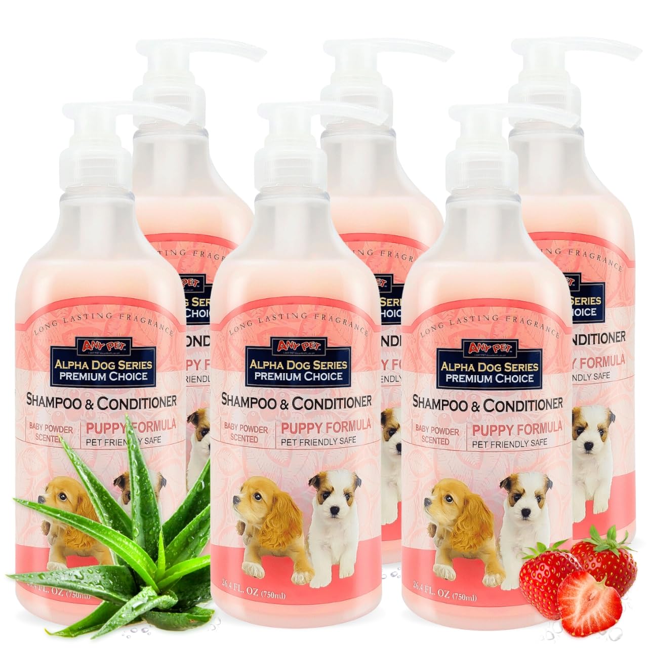 Alpha Dog Series — Shampoo y Acondicionador 2 en 1 con Aloe Vera para Perro, Fórmula Natural, pH Balanceado y Sin Lágrimas