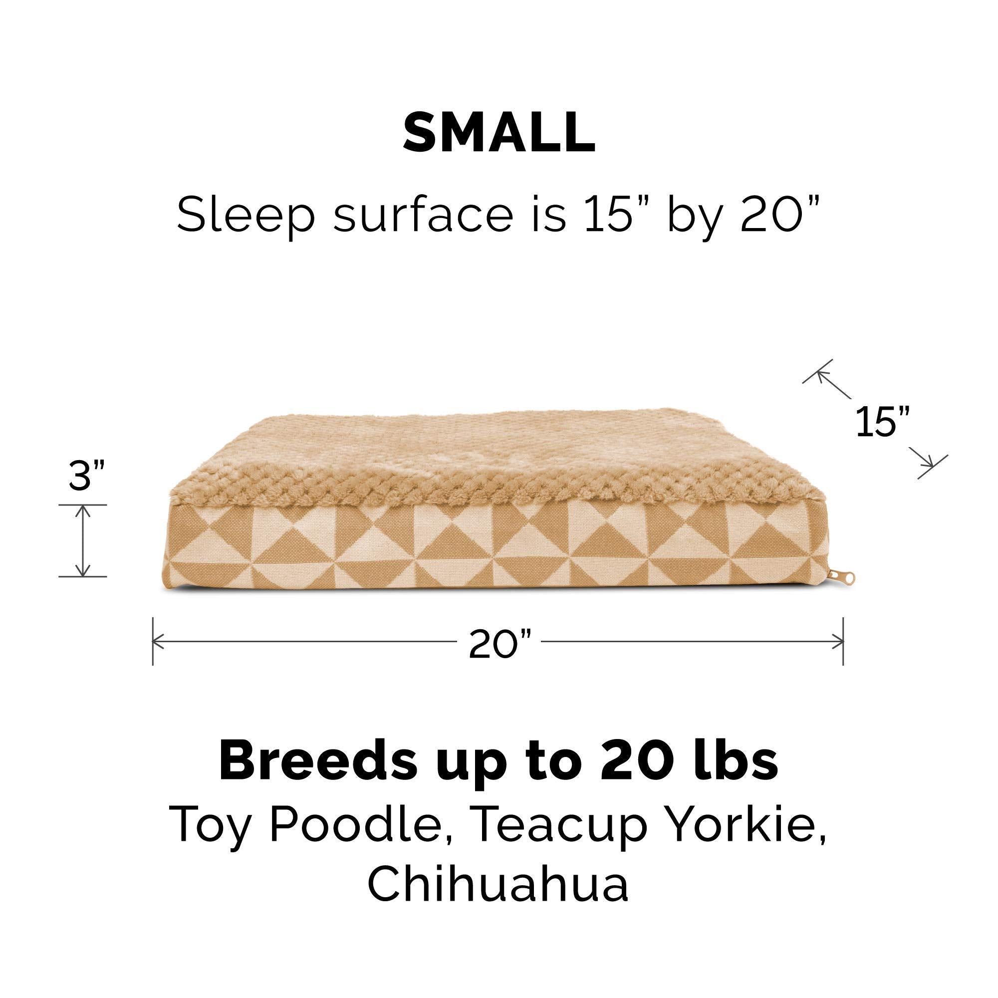 Furhaven — Cama Ortopédica con Cubierta Lavable y Desmontable para Perro