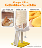 Happi N Pets Cloud — Torre Rascador con Cama, Percha y Juguetes para Gato