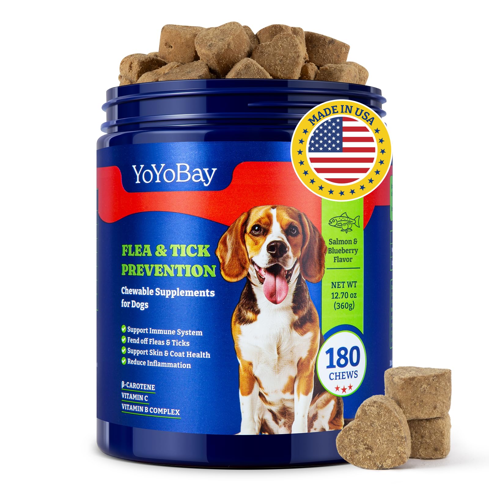 Suplemento Antipulgas y Garrapatas para Perros — Apoyo Natural desde Adentro