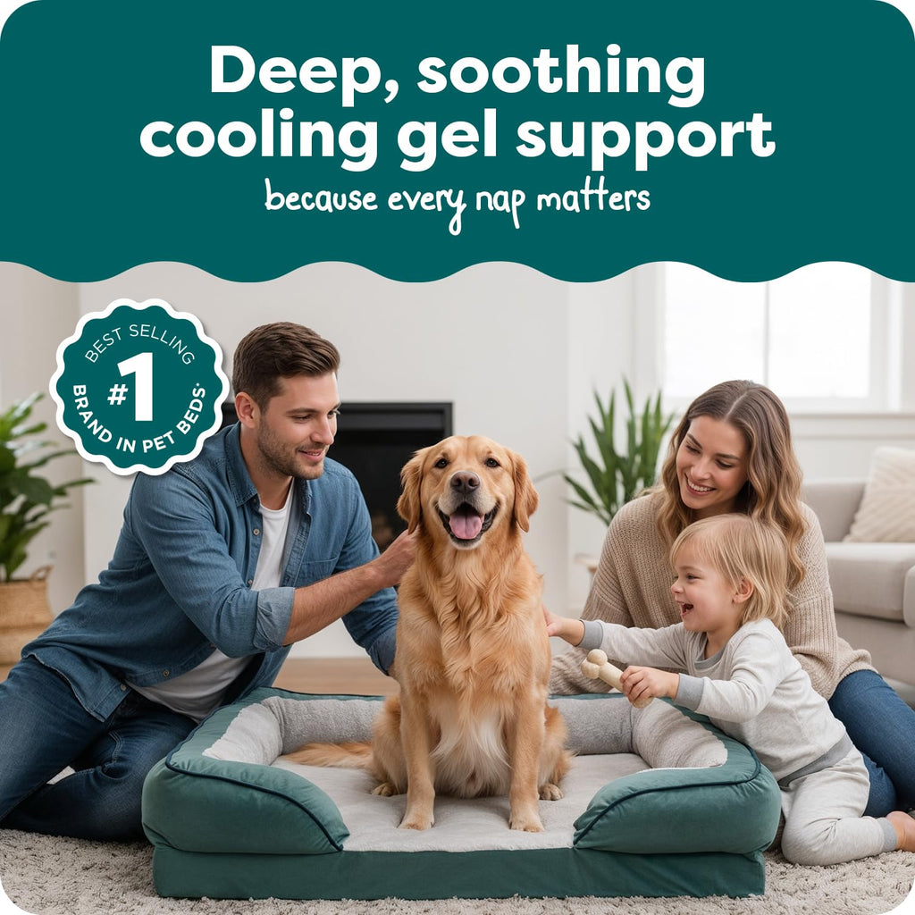 Furhaven Cooling Gel — Cama con Gel Refrescante para Perro