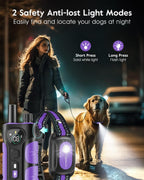 SLOPEHILL — Collar de Entrenamiento con Control Remoto para Perro con 5 Modos: Vibración, Beep, Descarga, Luz y Modo Sin Descarga