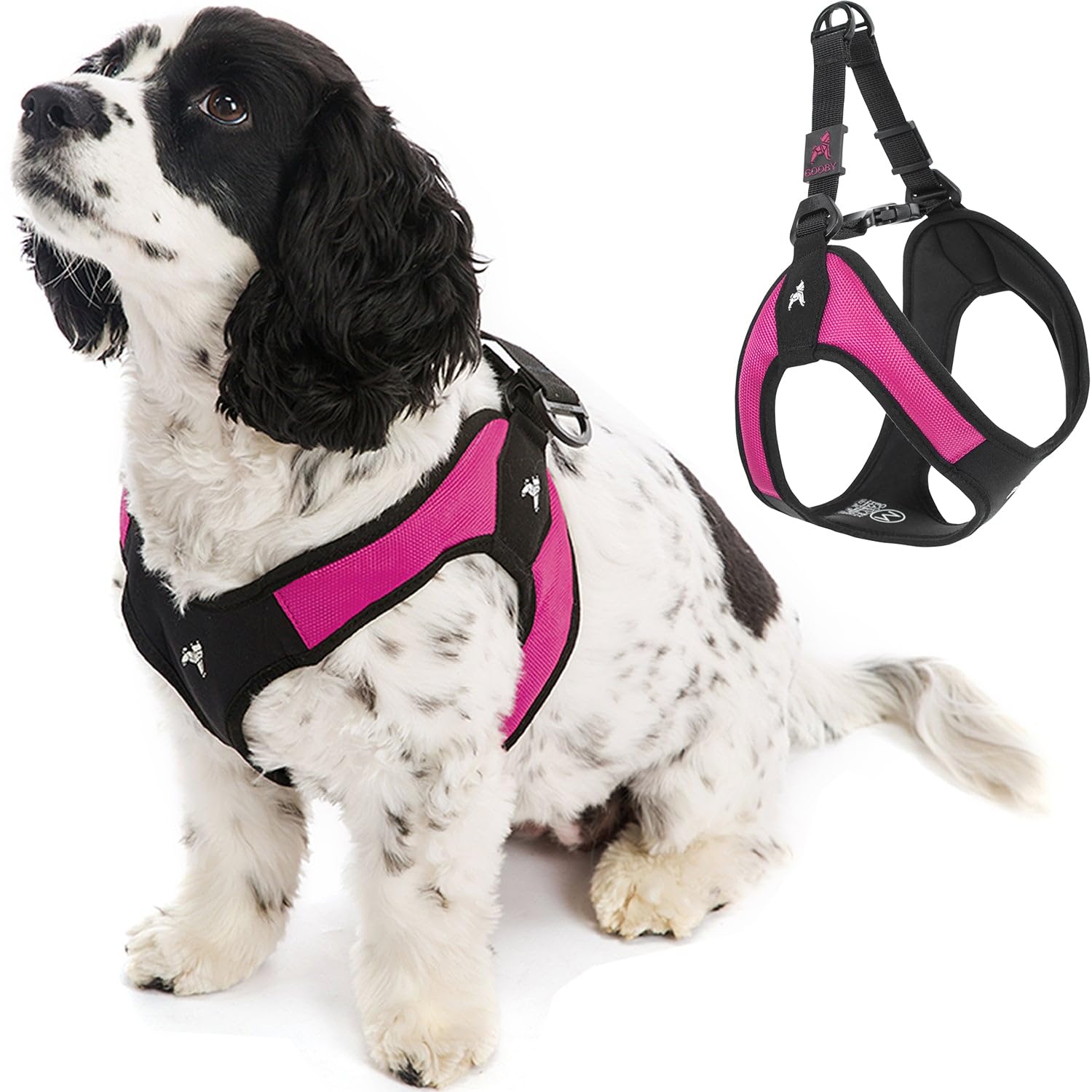 Gooby Escape Free Easy Fit — Arnés Antijale con Diseño Step-In y Hebilla de Liberación Rápida para Perros Pequeños y Medianos