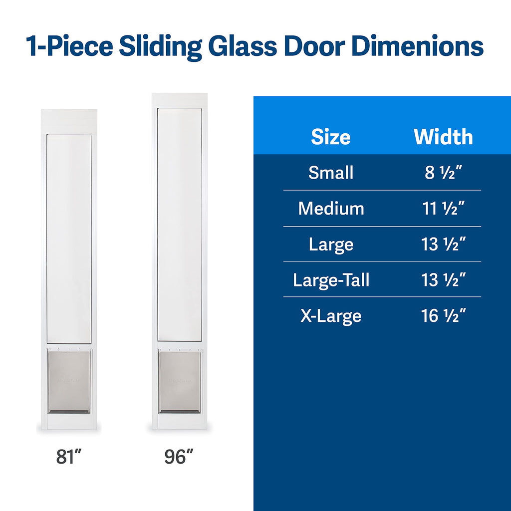 PetSafe Doggy Door — Puerta para Perros en Puertas Corredizas de Vidrio con Altura Ajustable