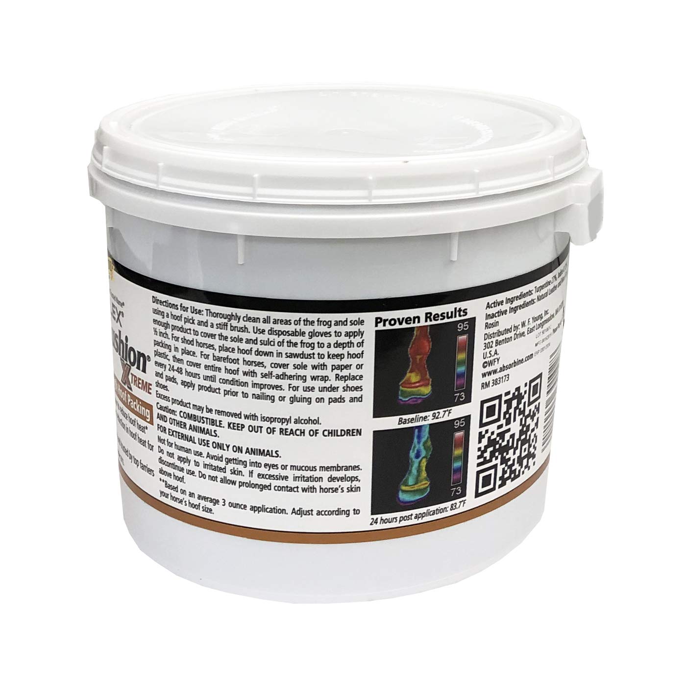 Absorbine Hooflex Magic Cushion Xtreme — Relleno para Cascos de Caballos de Alto Rendimiento, Alivio Rápido y Duradero