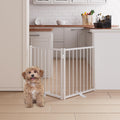 Corralito y Reja Divisoria de Metal para Perros — Puerta Abatible, Plegable y Autoportante para Interiores