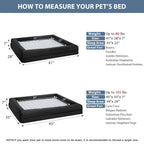 WNPETHOME — Cama Ortopédica Sofá para Perro XL con Cubierta Extraíble Impermeable y Bordes Acolchados